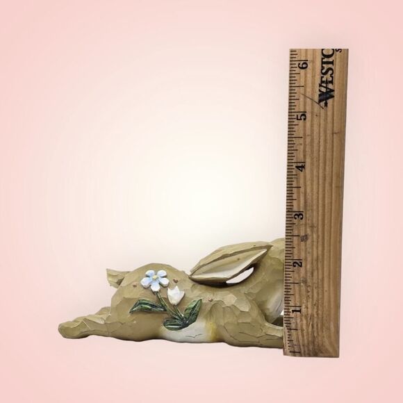 Ganz Resin Easter Bunny Rabbit Figurine With White Flowers EUC 6.5" - Picture 10 of 11